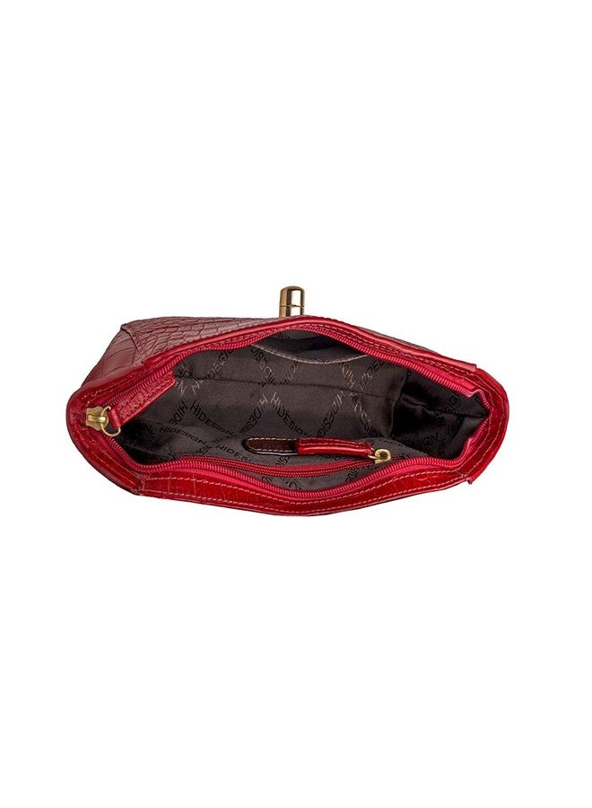 Hidesign Women Clutch (Red) - Image 4